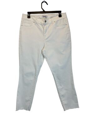 d. jeans Off-White High-Rise Cropped Slim Jeans size 10